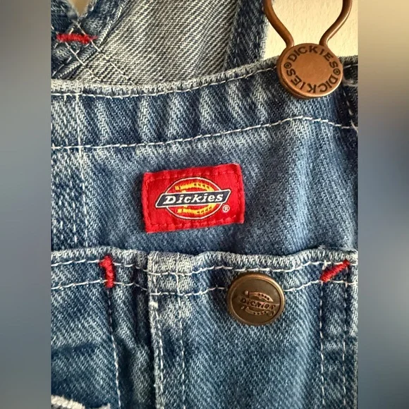 Dickies Kids Denim Overalls, M (10/12), MSRP $40 - Picture 8 of 13